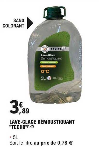 lave-glace démoustiquant "tech9"