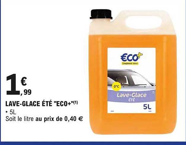 lave-glace été "éco+"
