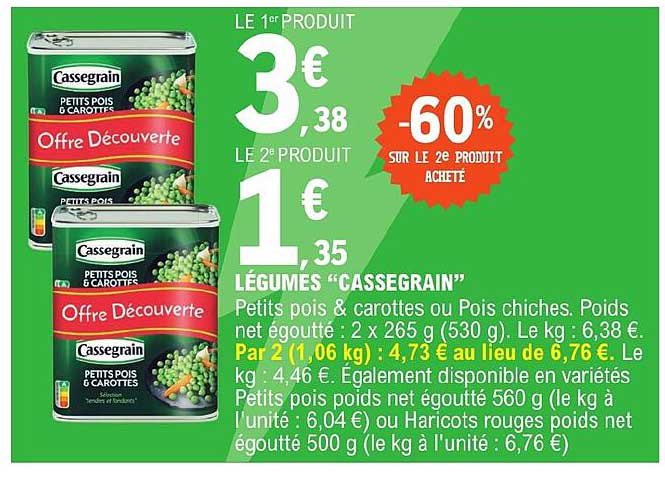 Légumes "cassegrain"