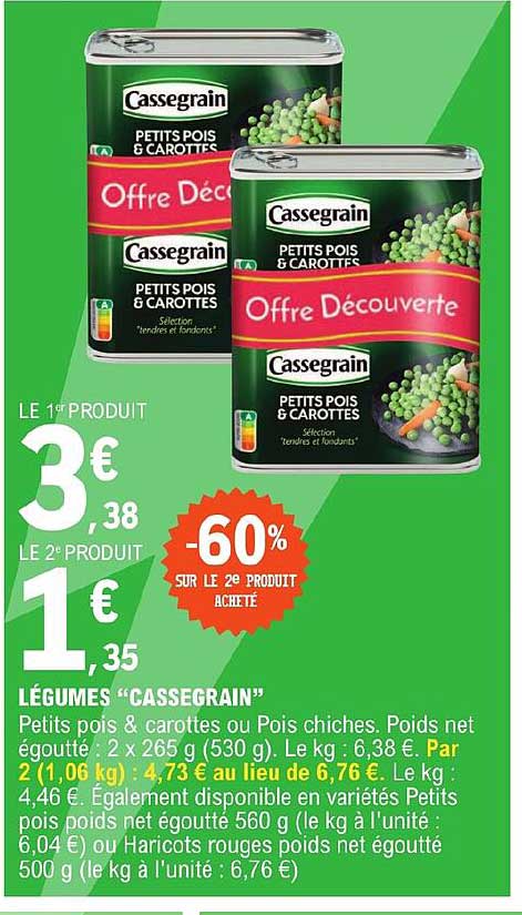 Légumes "cassegrain"