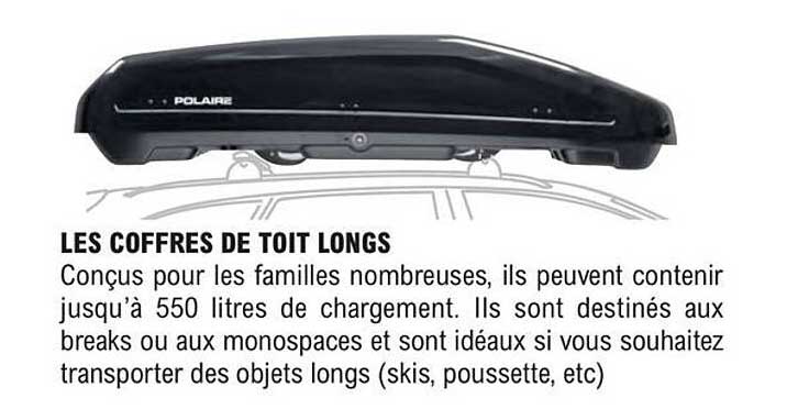 les coffres de toit longs