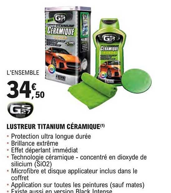 lustreur titanium céramique gs27