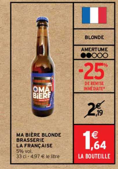 Ma Bière Blonde Brasserie La Française