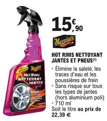 meguiars hot rims nettoyant jantes et pneus