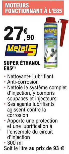 metal5 super éthanol e85
