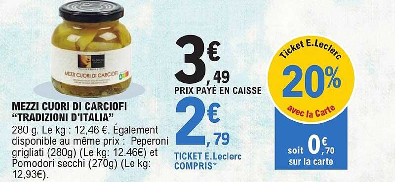 mezzi cuori di carciofi "tradizioni d'italia"