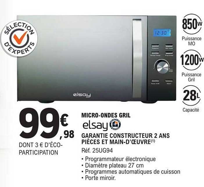 micro-ondes gril elsay