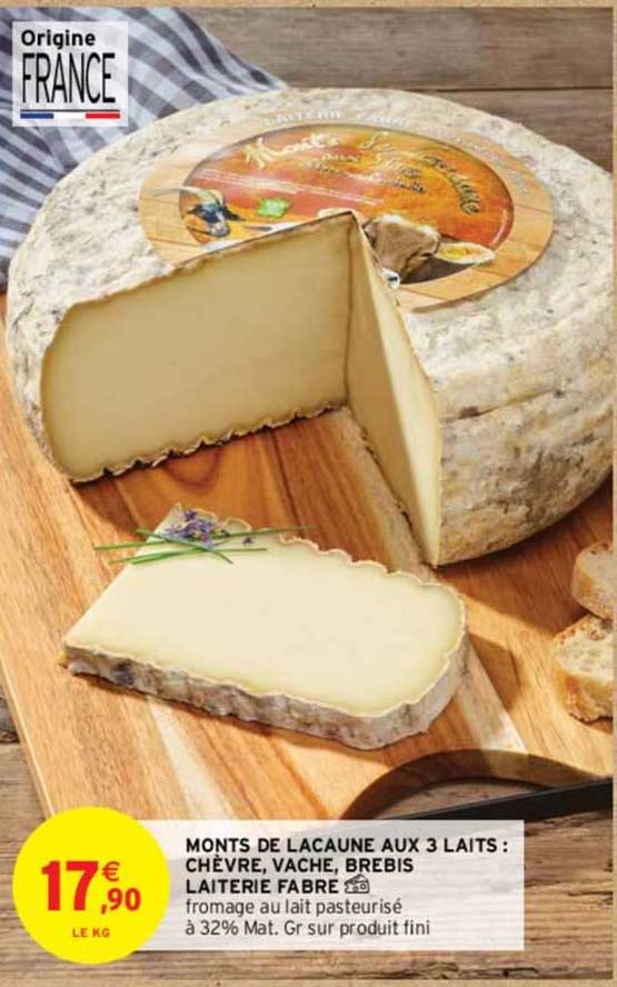 monts de lacaune aux 3 laits : chèvre, vache, brebis laiterie fabre