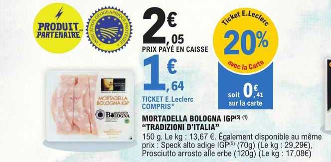 mortadella bologna igp "tradizioni d'italia"