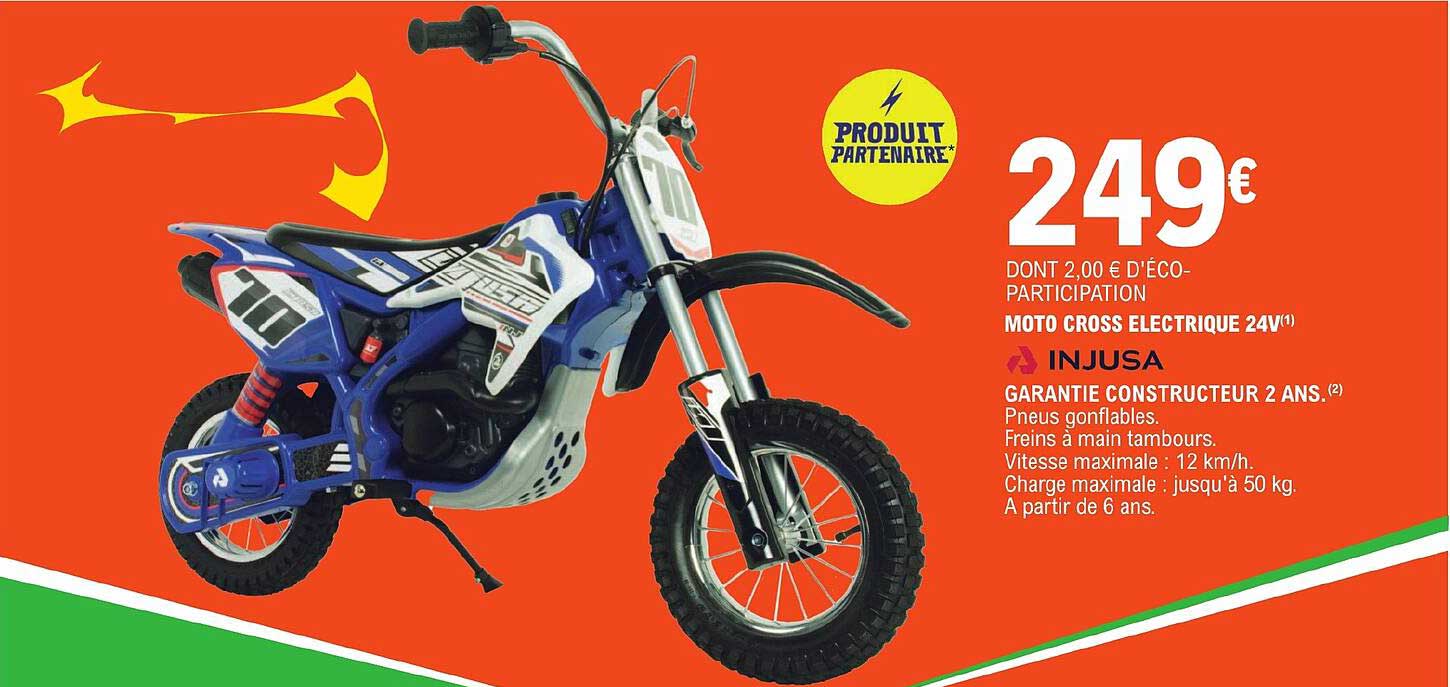 mot cross électrique 24v injusa