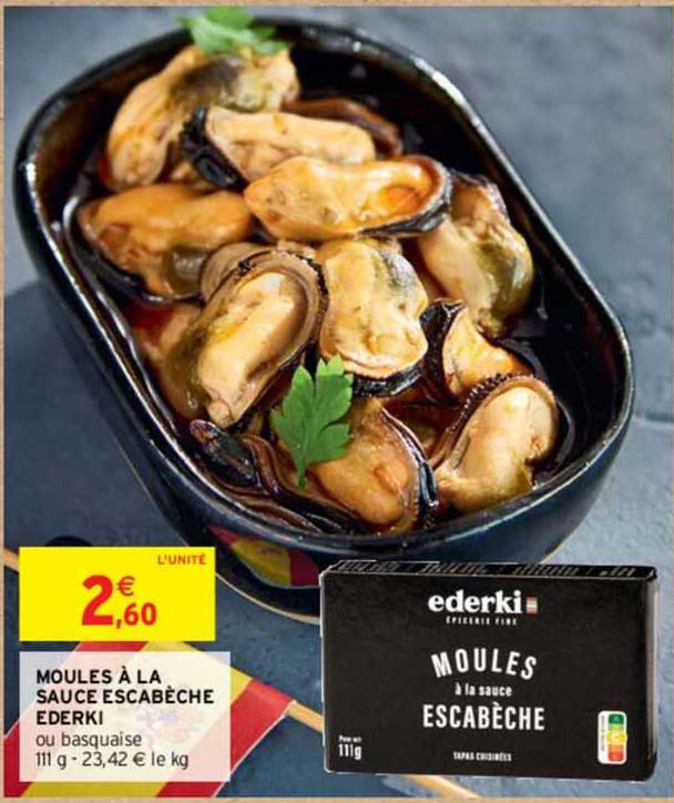 Moules à La Sauce Escabèche Ederki