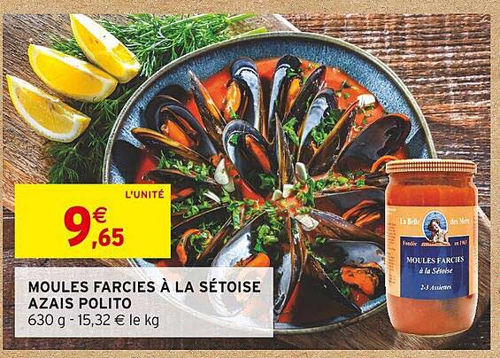 moules farcies à la sétoise azais polito
