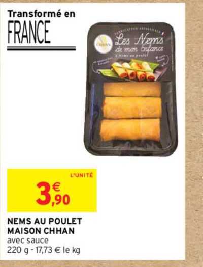 Nems Au Poulet Maison Chhan