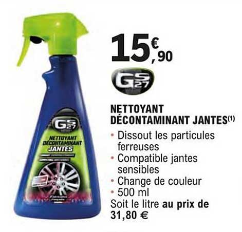 nettoyant décontaminat jantes gs27