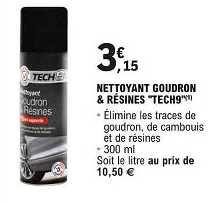nettoyant goudron & résines "tech9"
