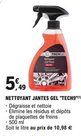 nettoyant jantes gel "tech9"