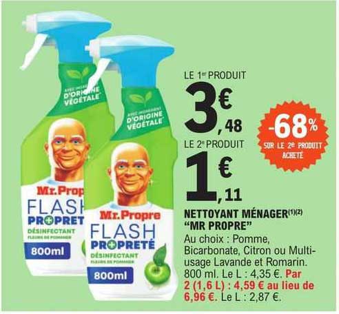 nettoyant ménager "mr propre"