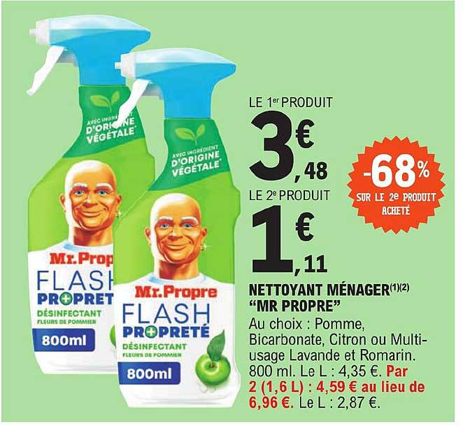 nettoyant ménager "mr propre"