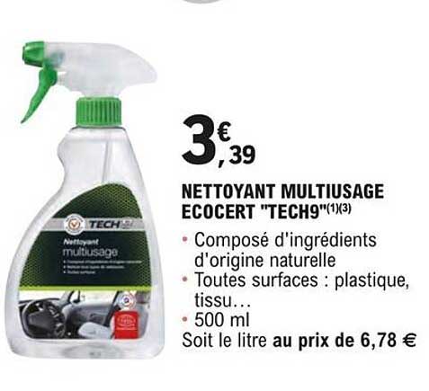Nettoyant Multiusage Ecocert "tech9"