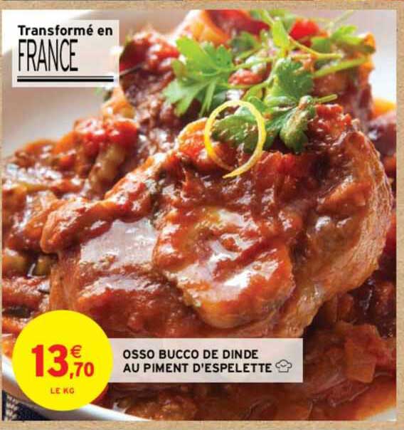 osso bucco de dinde au piment d'espelette