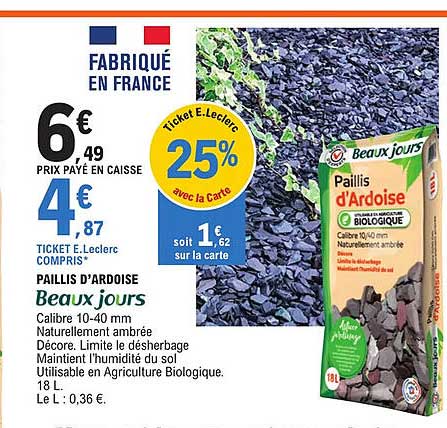 paillis d'ardoise beaux jours