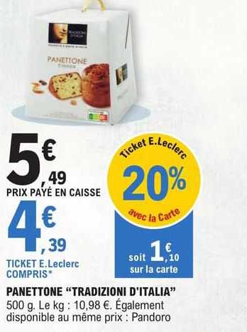 panettone "tradizioni d'italia"