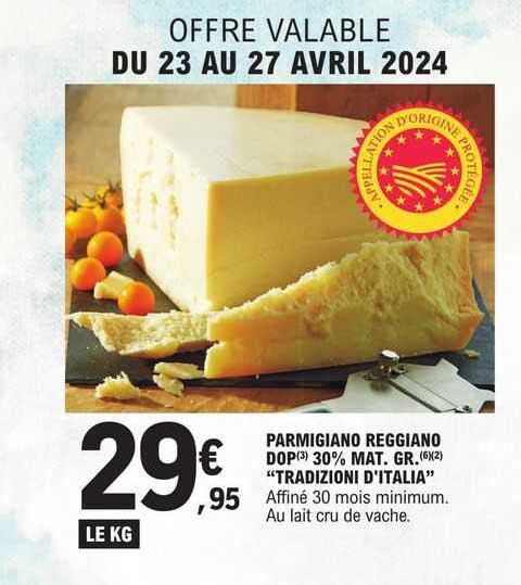 parmigiano reggino dop 30% mat. gr. "tradizioni d'italia"