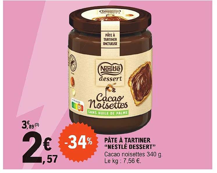 pâte à tartiner "nestlé dessert"