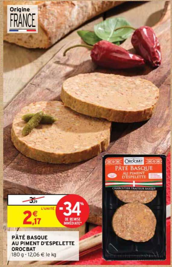 pâté basque au piment d'espelette orocbat