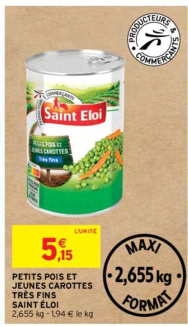 petits pois et jeunes carottes très fins saint éloi