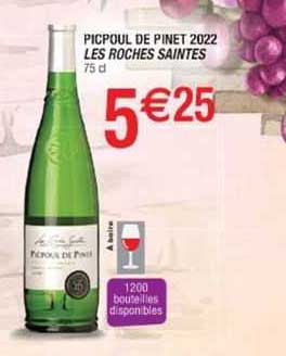 picpoul de pinet 2022 les roches saintes