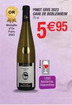 pinot gris 2022 cave de beblenheim