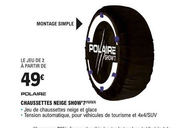 Polaire Chaussettes Neige Show'7