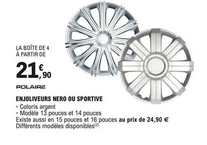 polaire enjoliveurs nero ou sportive