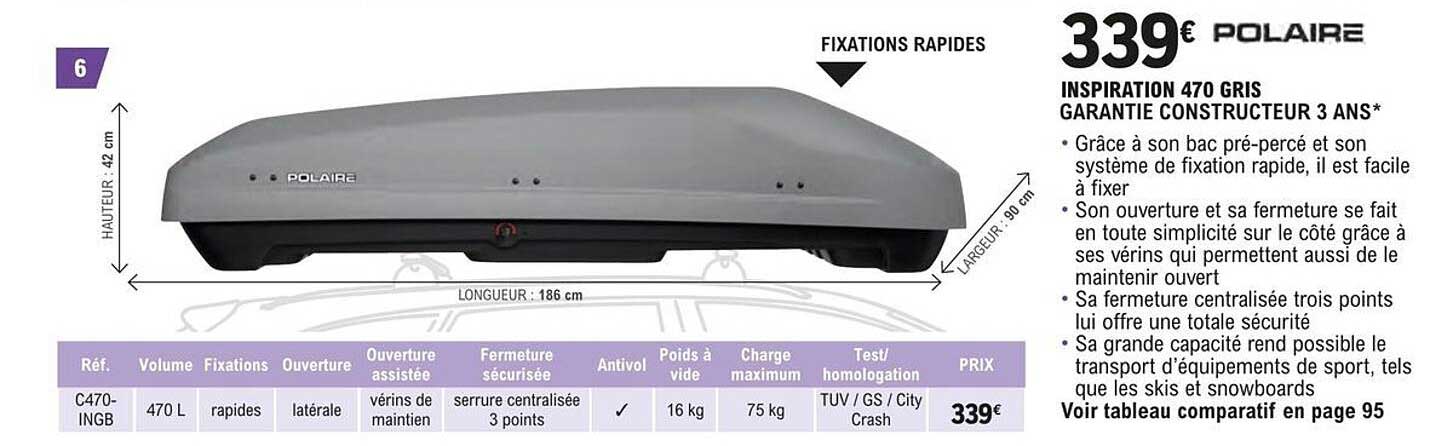 polaire inspiration 470 gris garantie construction 3 ans