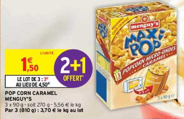 pop corn caramel menguy's