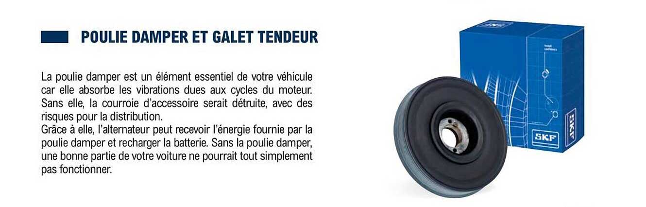 poulie damper et galet tendeur