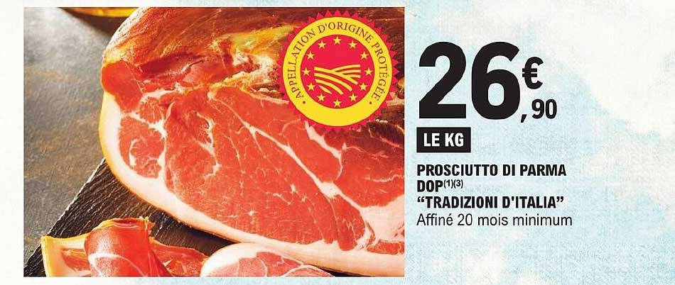 prosciutto di parma dop "tradizion d'italia"
