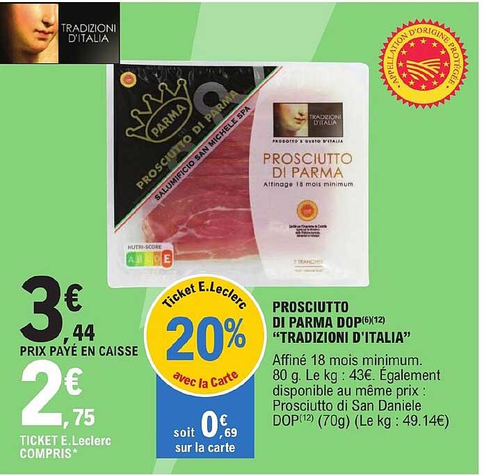 Prosciutto Di Parma Dop "tradizioni D'italia"