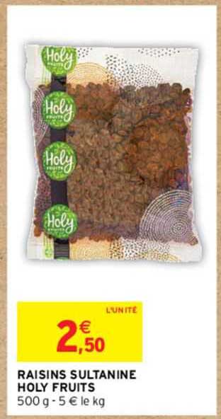 raisins sultanine holy fruits