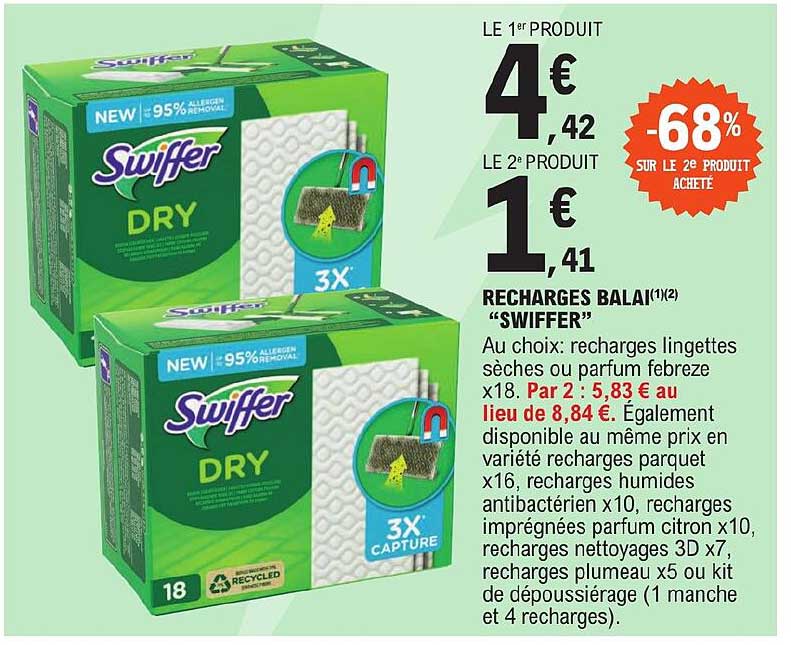 Recharges Balai "swiffer"