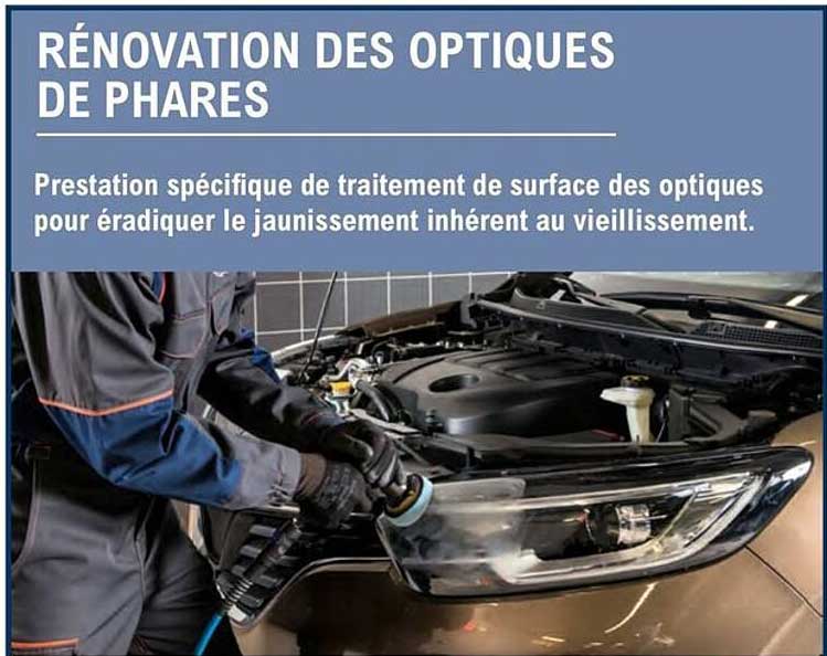 rénovation des optiques de phares