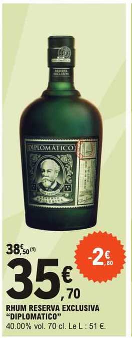 rhum reserva exclusiva "diplomatico"
