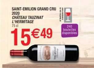 saint-émilion grand cru 2020 château tauzinat l'hermitage