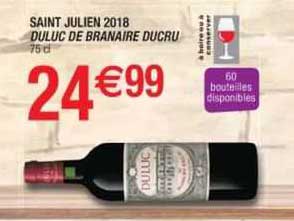 saint julien 2018 duluc de branaire ducru