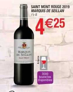 saint mont rouge 2019 marquis de saillan
