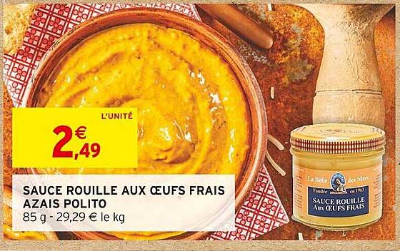 sauce rouille aux œufs frais azais polito
