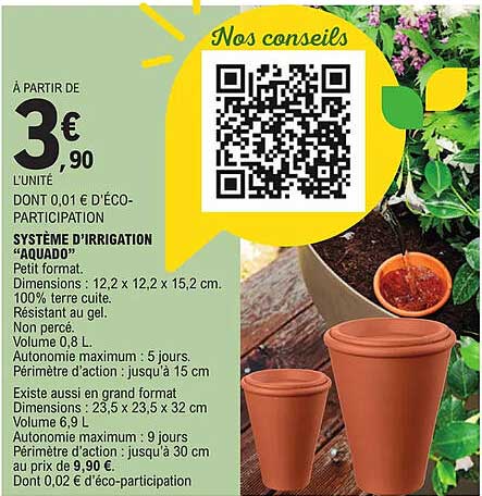 système d'irrigatioin "aquado"