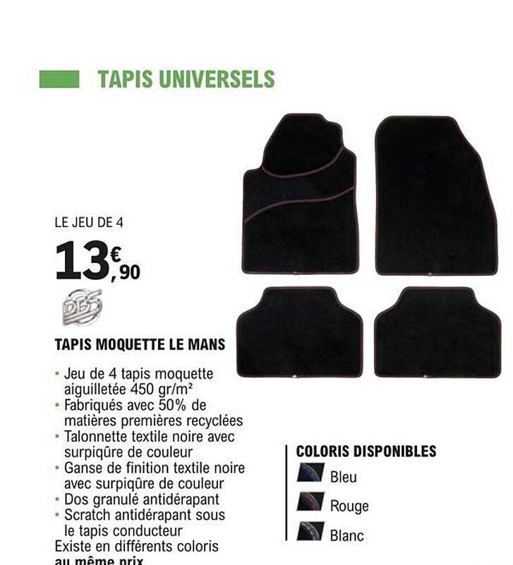 Tapis Moquette Le Mans