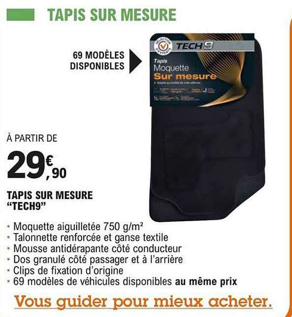 tapis sur mesure "tech9"